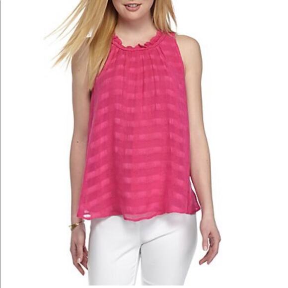NWT Ruffle Neck Swing Tank - Picture 1 of 8